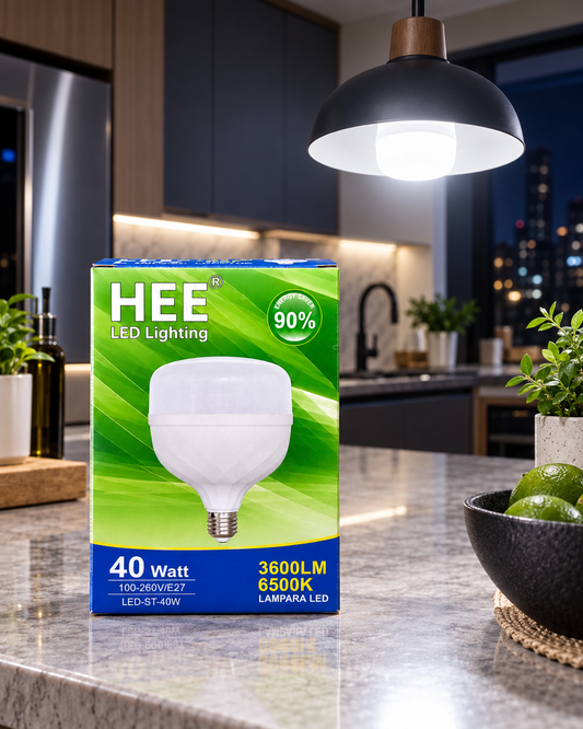 Foco Lámpara LED Alta Potencia Tipo Bala 40W E27 6500K HEE (3600 LM)