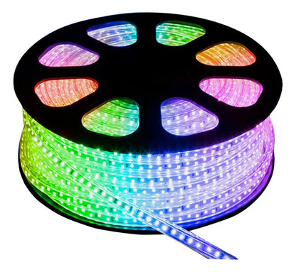 Tira Led Hee 25m Rgb 5050 Ip65 Multicolor Con Controlador De Color Multicolor/rgb