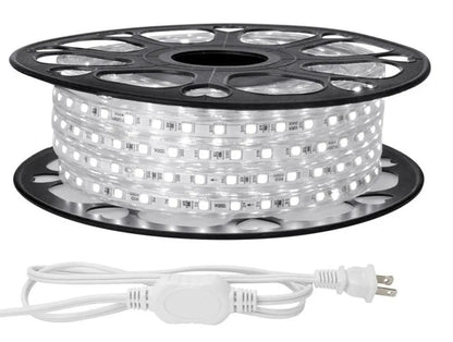Manguera Led 5050 Hee 25m Ip65 3000k Con Conector Exterior