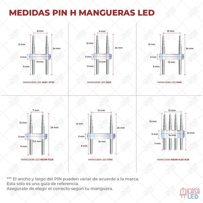 Conector Para Manguera Led 5050 10 Piezas