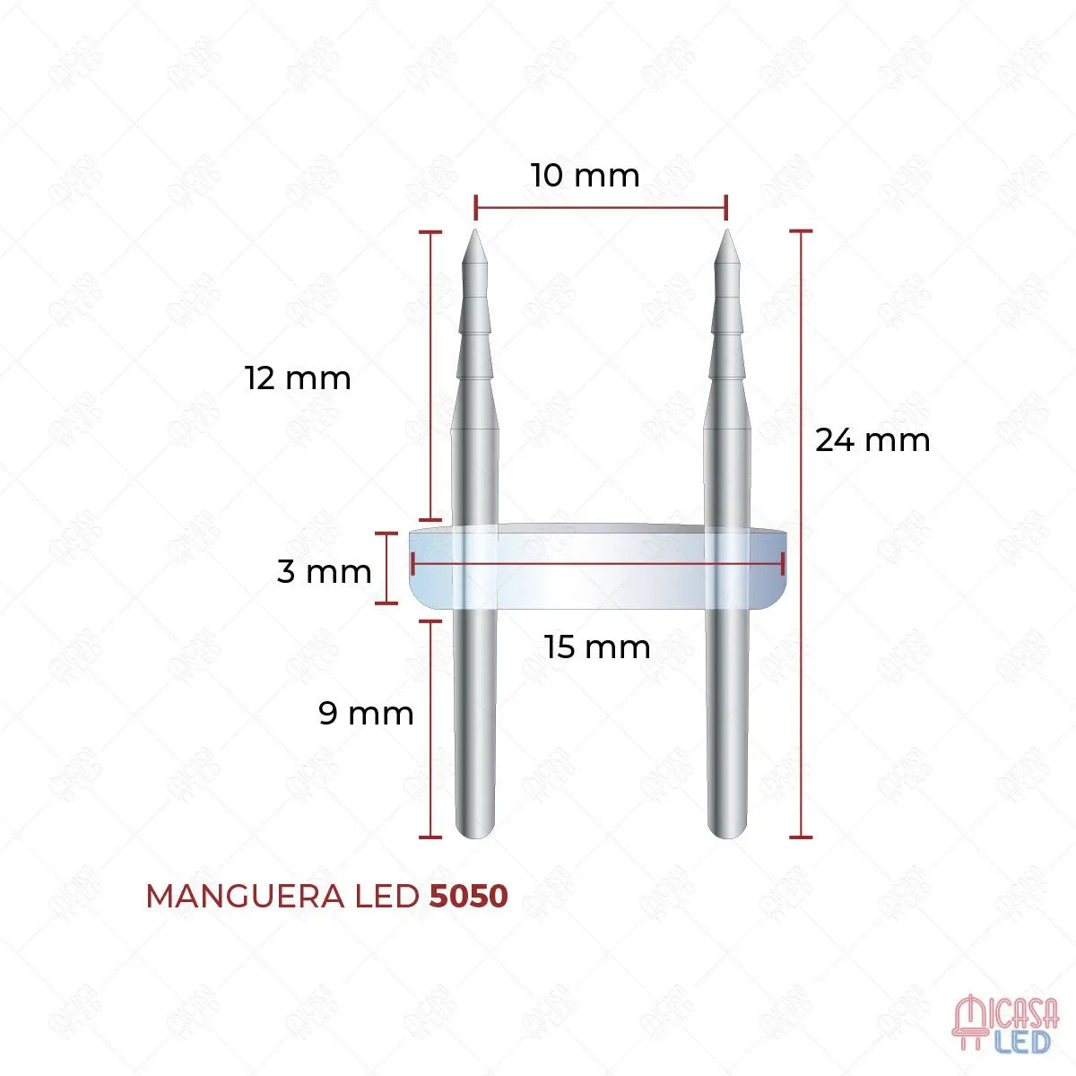 Conector Para Manguera Led 5050 10 Piezas