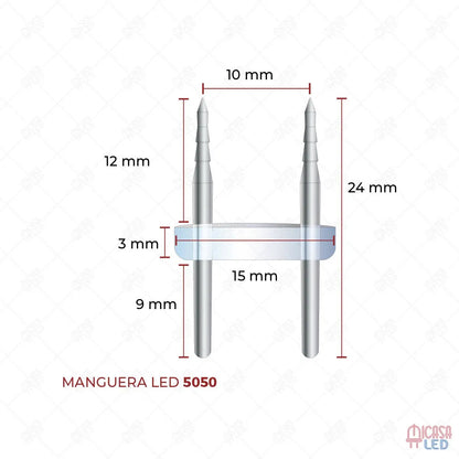 Conector Para Manguera Led 5050 10 Piezas
