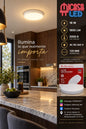 Panel Lámpara LED de Sobreponer Redondo Tipo Aspirina 18W SL