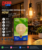 Foco globo vintage HEE G125 de filamento 40 W luz cálida 2200 K con base E27