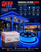Manguera LED neón S.L. Lighting de 50 m color azul para exterior