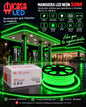 Manguera LED neón S.L. Lighting de 50 m color verde para exterior