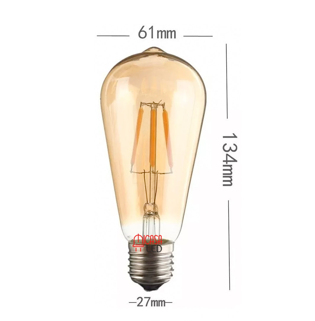 Foco Edison Vintage Bulbo Led St64 3.6w