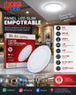 Panel LED Slim redondo empotrable S.L. Lighting de 9 W luz blanca 6500 K